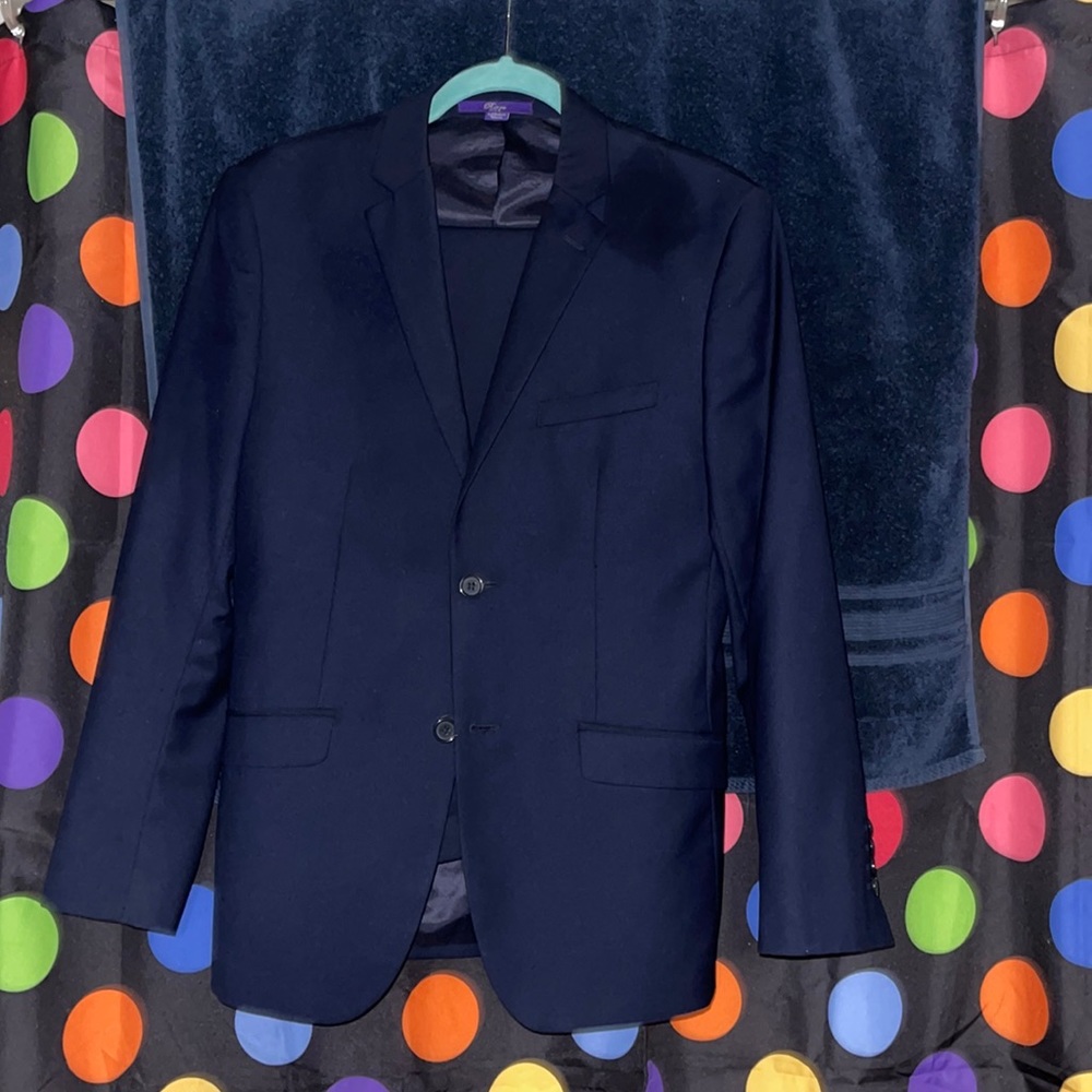 Two Piece Suit in Blue